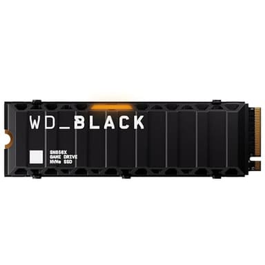 WD_BLACK 8TB SN850X NVMe Internal Gaming Solid State Drive with Heatsink - Works with PlayStation 5, Gen4 PCIe, M.2 2280, Up to 7,200 MB/s - WDS800T2XHE - Image 1