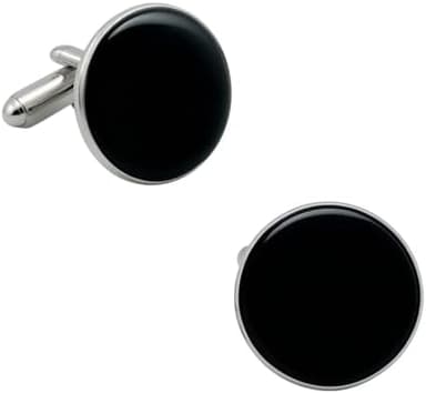 Black Cufflinks For Men Unique French Shirt Cuff Links Mens Groom Gifts From Bride Gift Box Packing For Father Husband Business Wedding Shirts - Image 3