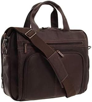 Kenneth Cole REACTION ‘Out of the Bag' Manhattan Colombian Leather 15.6" Laptop Briefcase Travel Business Case Bag - Image 3
