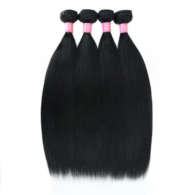 Human Hair Straight 4 Bundles 22 24 26 28 Inch 14A 100% Unprocesed Brazilian Bundles Human Hair Straight Hair 4 Bundles Deal Natural Black - Image 2