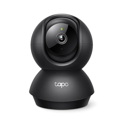 Tapo by TP-Link Pan/Tilt Security Camera for Baby Monitor, Pet Camera w/Motion Detection, 1080P, 2-Way Audio, Night Vision, Cloud & SD Card Storage, Works with Alexa & Google Home, Black (Tapo C201) - Image 1