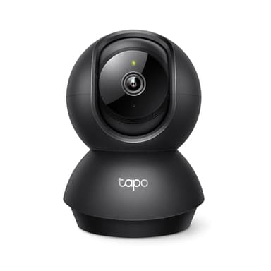 Tapo by TP-Link Pan/Tilt Security Camera for Baby Monitor, Pet Camera w/Motion Detection, 1080P, 2-Way Audio, Night Vision, Cloud & SD Card Storage, Works with Alexa & Google Home, Black (Tapo C201) - Image 1