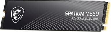 MSI SPATIUM M560 PCIe 5.0 NVMe M.2 1TB Portable SSD, 1TB Internal Solid State Drive, Speeds Up to 10200MB/s, USB-C, Reliable Storage for Gaming, Students, Professionals, Black - Image 6