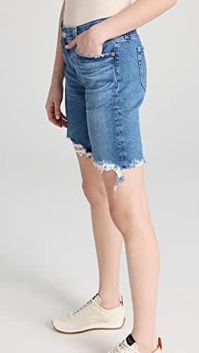 AG Jeans Women's Nikki Mid Rise Relaxed Skinny Short, 19 Years Afterglow, Numeric_28 - Image 4