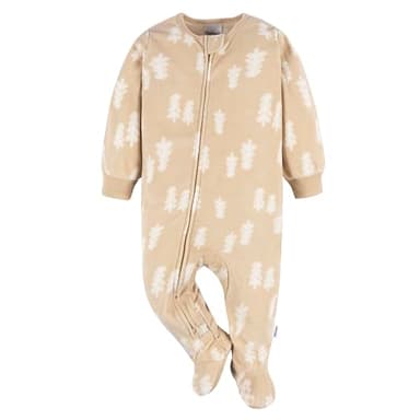 Gerber Baby Boys' Toddler Flame Resistant Fleece Footed Pajamas 3-pack, Fox Forest, 3-6 Months - Image 4