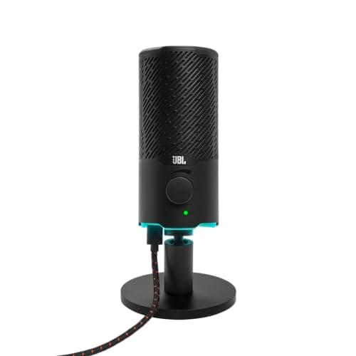 JBL Quantum Stream: Dual pattern premium USB Microphone for Streaming, Recording and Gaming, Voice monitoring with easy volume control, (Black) (Renewed) - Image 1