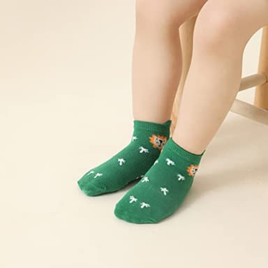 Aroveea Non Slip Grip Ankle Baby Socks 12 Pack for Toddler Boys and Girls Kids,Infant Cute Cotton Baby Socks - Image 5