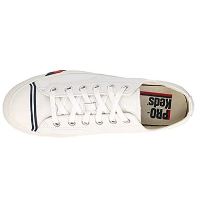PRO-Keds Men's Royal Lo Lace Up Fashion Sneaker, White Leather, 7 - Image 5
