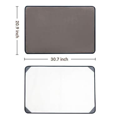 Tektalk Jigsaw Puzzle Board Portable Puzzle Mat with Dustproof Cover for Puzzle Storage Saver, Non-Slip Surface, Up to 1000 Pieces (Gray) - Image 5