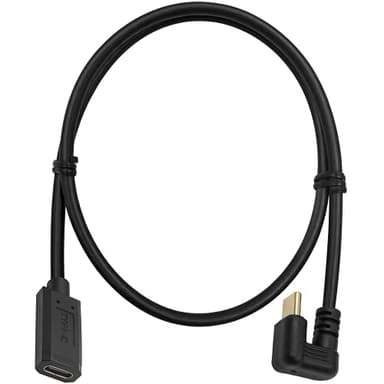 Poyiccot USB Type C Extension Cable 2ft/60cm, 180 Degree U Shape USB C Extender, 10Gbps 3A USB 3.1 Type C Male to Female Extension Cable for Smartphone, MacBook Pro & USB C Charger - Image 1