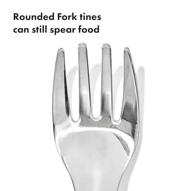 OXO Tot On-The-Go Fork and Spoon Set - Blossom - Image 3