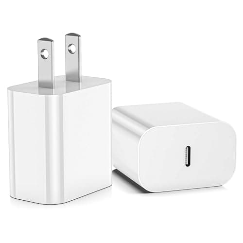 USB C Charger Block, 2Pack for iPhone 16 Fast Charging Plug for Apple 20W Type C Power Adapter Plug Box for iPhone 16 15 14 13 12 11 Pro Max XS X XR SE Plus, for iPad USBC Wall Charge Cube Brick - Image 1