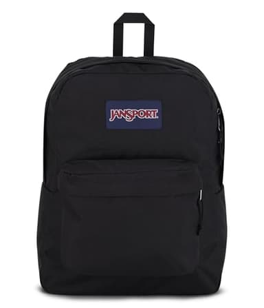 JanSport SuperBreak One Backpacks - Durable, Lightweight Bookbag with 1 Main Compartment, Front Utility Pocket with Built-in Organizer - Premium Backpack, Black - Image 1
