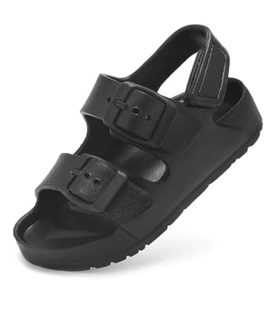 Pisumg Toddler Boy Girl Sandals Buckle Adjustable Back Strap Water Sandals - Image 1