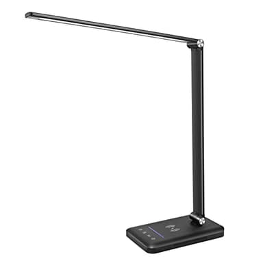 JOSTIC LED Desk Lamp with Night Light, Fast Wireless Charger, USB Charging Port, 10 Brightness, 5 Color Modes, Dimmable Bedside Table Lamp for Bedroom, Touch Control, Auto Timer, 1200Lux Super Bright - Image 9