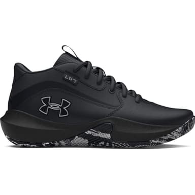 Under Armour Unisex Grade School Lockdown 7, (004) Black/Black/Metallic Silver, 6.5, US - Image 6