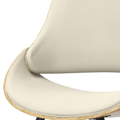 SIMPLIHOME Malden Dining Chair in Light Wood, Natural Linen Look Fabric, 22.8" W x 20.9" D x 30.9" H, Mid-Century Modern Style for Dining Room - Image 7