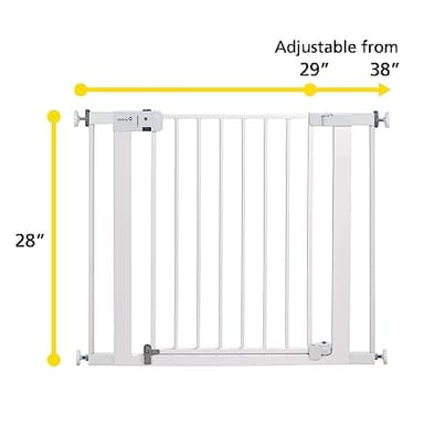 Safety 1st Easy Install Baby Gate for Doorways, Auto-Close Pressure-Mounted Magnetic Latch, Indoor Dog Gates, No Drilling, Fits 29"-38", Black - Image 3