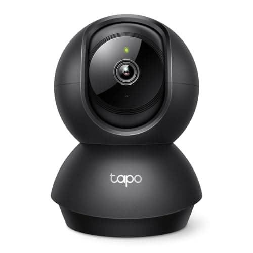 Tapo TP-Link 2K Pan/Tilt Indoor Security Camera for Baby Monitor, Pet Camera | Motion Detection & Tracking | 2-Way Audio | Cloud & SD Card Storage | Works w/Alexa & Google Home | Black C211 - Image 1