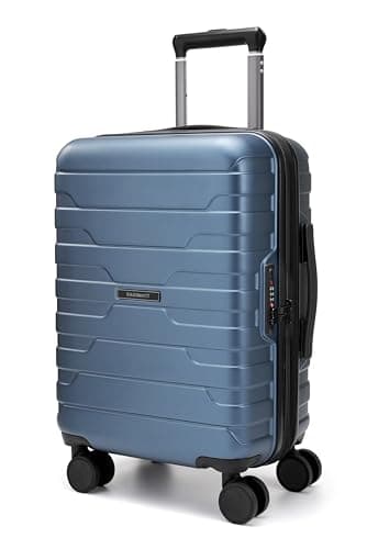 BAGSMART Carry On Luggage 22x14x9 Airline Approved with TSA Lock,20 Inch Lightweight Luggage with Spinner Wheels,100% PC Hard Shell Carry On Suitcases for Men Women,Royal Blue - Image 1