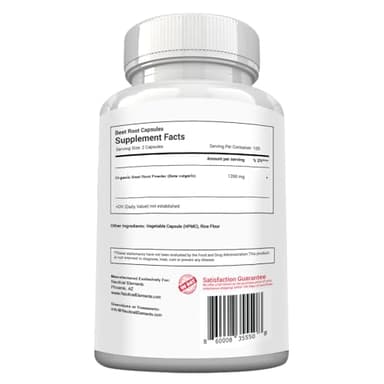 Beet Root Capsules - 1200mg Per Serving - 200 Beet Root Powder Capsules - Beetroot Powder Supports Blood Pressure, Athletic Performance, Digestive, Immune System (Pure, Non-GMO & Gluten Free - Image 7