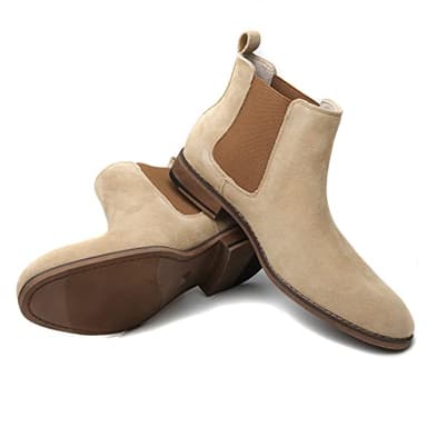 Cestfini Chelsea Boots Men Classic Elastic Dress Boots Casual Men's Leather Chelsea Ankle Boots - Image 7