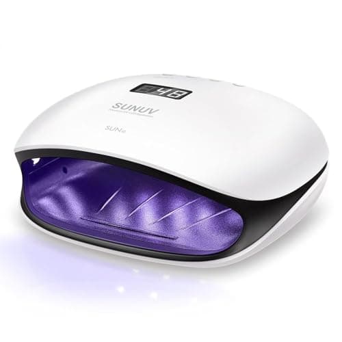 SUNUV UV LED Nail Lamp, UV Light for Nails Compatible with All Gel Polish, 36 LEDs with 4 Timer Settings, LCD Display for Home Salon SUN4 Black - Image 1