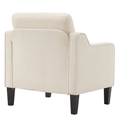 VINGLI Modern Accent Chairs Set of 2, Beige Living Room Chairs Comfy Armchair for Bedroom, Upholstered Sofa Chair Reading Chair for Small Spaces, Apartment, Waiting Room - Image 10
