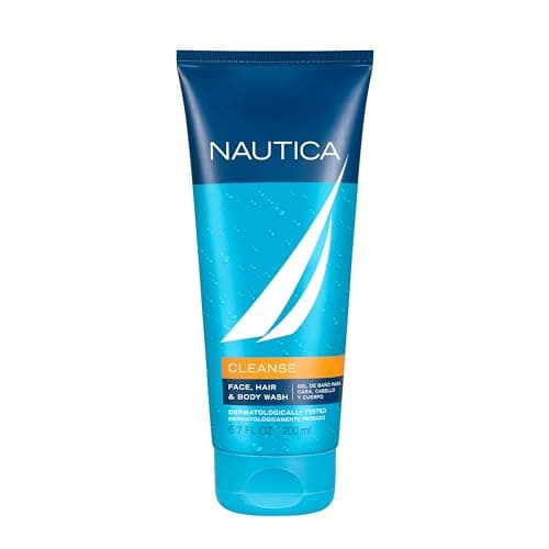 Nautica Grooming Cleanse Shower Gel 6.7 fl oz (Pack of 1), Notes of Grapefruit, Lavender, and Wood, Men's Fragrance, Long Lasting, Everyday Fragrance - Image 1