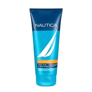 Nautica Grooming Cleanse Shower Gel 6.7 fl oz (Pack of 1), Notes of Grapefruit, Lavender, and Wood, Men's Fragrance, Long Lasting, Everyday Fragrance - Image 1