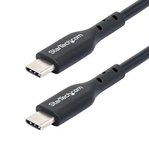 StarTech.com 6ft (1.8m) USB-C Charging Cable, USB C Cable, USB 2.0 Type-C Laptop Charger Cord, 60W 3A Power Delivery, M/M - Image 1