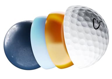 Cut Blue Golf Balls, 4 Piece Urethane (One Dozen) - Image 3