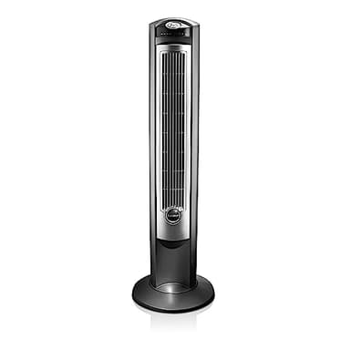 Lasko Oscillating Tower Fan with Remote, Quiet Floor Fans for Bedroom, 42", Silver T42951 - Image 7