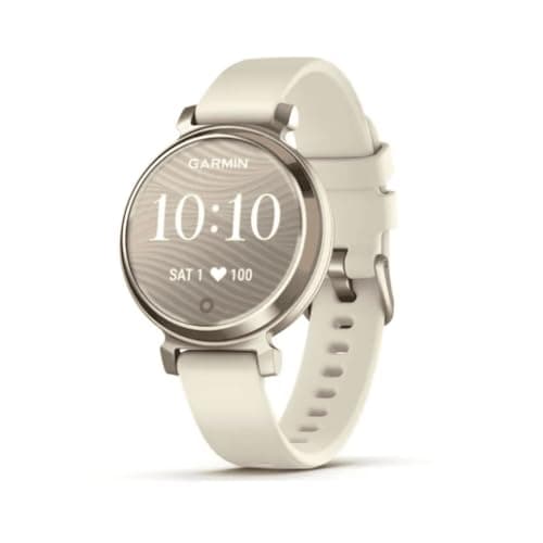 Garmin Lily 2, Small and Stylish Smartwatch, Hidden Display, Patterned Lens, Up to 5 Days Battery Life, Coconut - Image 1