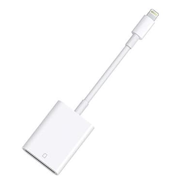 Apple MFi Certified Lightning to SD Card Camera Reader for iPhone iPad, FUHAYA sd Card Reader Memory Card Reader Trail Camera Viewer SD Card Adapter for iPhone 13/12/11/XS/XR/X/8/iPad, Plug and Play - Image 1