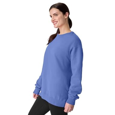 Hanes Men's Comfortwash Garment Dyed Sweatshirt, deep Forte Blue, Small - Image 4