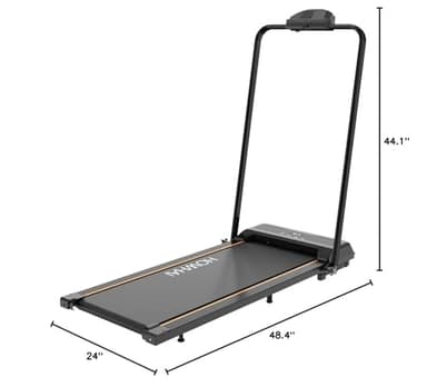 HOWHAI Treadmill, Walking Pad, Treadmills for Home Foldable with Handle Bar, 6.2 MPH Running Treadmill with Remote Control and LED Display, Running Machine for Home Office Use (300lbs Capacity) - Image 9