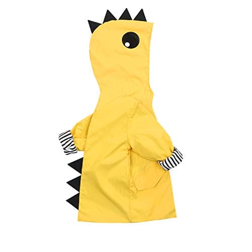 YOUNGER TREE Toddler Baby Boy Girl Duck Raincoat Cute Cartoon Hoodie Zipper Coat Outfit (Dinosaur, 3T) - Image 1
