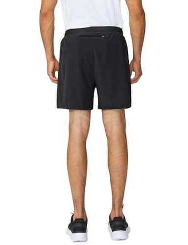 baleaf Men's 5 Inches Running Athletic Shorts Zipper Pocket No Lining for Workout Gym Sports Black Size L - Image 2