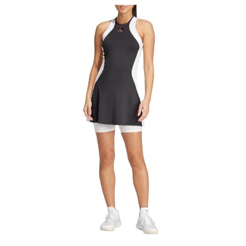 adidas Women's Tennis Premium Dress, Black/White - Image 1