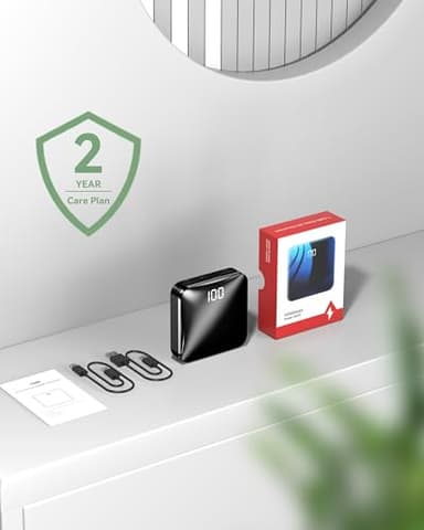 T-CORE Mini Portable Charger,Small 10000mAh Power Bank for Travel,USB c in/Out Fast Charging 3-in/Out Compact Battery Pack Compatible with ipone Samsung Galaxy and More - Image 9