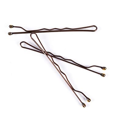Amazon Basics No Slip Bobby Pins, 72 count, Brunette Brown, High Gloss Bobby Pins for Pain Free, Comfortable, All-Day Styling and UpDos. For All Hair Types - Image 6