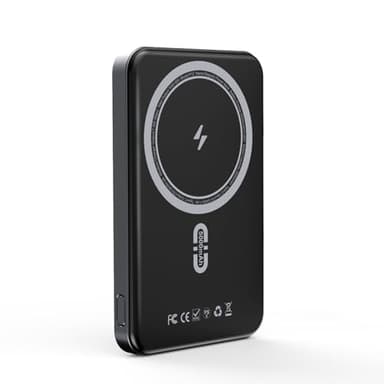 Magnetic Power Bank 5000mAh, Magnetic Portable Charger with Type-C Cable, Slim MagSafe Battery Pack, Magnetic Battery Pack for iPhone 16/15/14/13/12 - Image 1