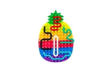 Sensory Activity Board, Silicone Maze Sensory Toy ,Sensory Toys for Kids with Autism,Quiet Fidget Toys,Fidget Toys Adults, Quiet Touch Toy, Great for Ages preschoolers to Adults ,with 18 Strings - Image 5