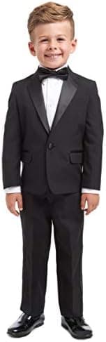 Nautica Boys' 4-Piece Tuxedo Set with Dress Shirt, Bow Tie, Jacket, and Pants - Image 3