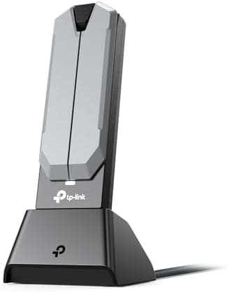 TP-Link BE6200 Tri-Band Wi-Fi 7 Wireless USB 3.0 Adapter Archer TBE401UH | WiFi Adapter for Desktop PC | Supports Windows 11,10 | 2 x High Gain Antennas | 6GHz, 4K-QAM, 160MHz, WPA3 | Secure by Design - Image 2