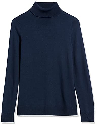 Amazon Essentials Women's Classic-Fit Lightweight Long-Sleeve Turtleneck Sweater (Available in Plus Size), Navy, Small - Image 10