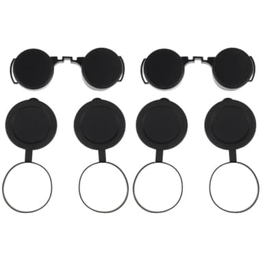 Homoyoyo 6Pcs Optics Binocular Caps Rubber Objective Binocular Lens Covers Rubber Eyepiece Cover Replacement Objective Lens Caps Set Black for Monoculars and Telescopes - Accessories 4.72X2.36X0.39In - Image 1