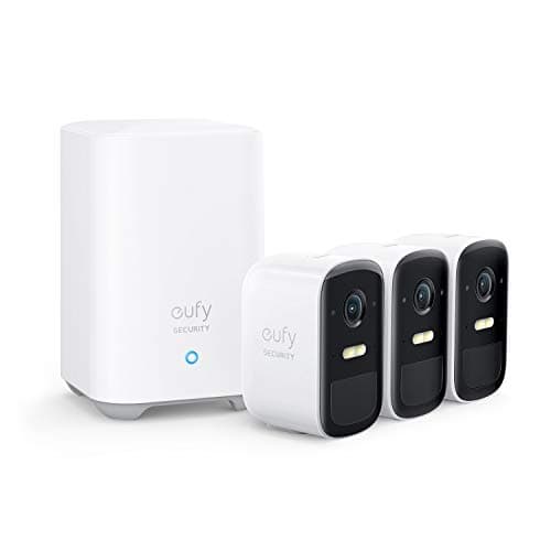 eufy Security, eufyCam 2C 3-Cam Kit, Security Camera Wireless Outdoor, Home Security System, HomeKit Compatibility, 1080p HD, IP67, Night Vision, Motion Only Alert, No Monthly Fee - Image 1