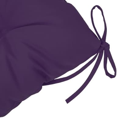 QILLOWAY Outdoor Seat/Back Chair Cushion Tufted Pillow, Spring/Summer Seasonal All Weather Replacement Cushions. (Purple - Image 7